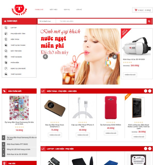 tạo website bán hàng